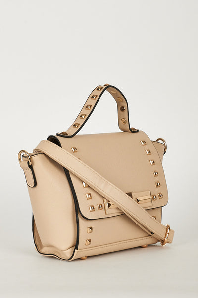 Ladies Small Shoulder Bag In Beige