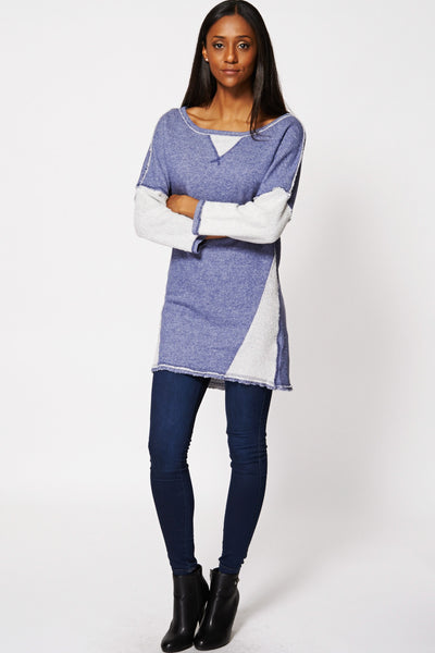 Blend Cotton Panel Stitch Tunic Dress