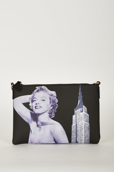 Retro Print High Street Fashion Cross Body Bag