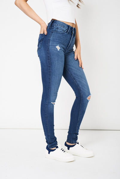 Mid Blue Ripped Jeans Ex-Branded