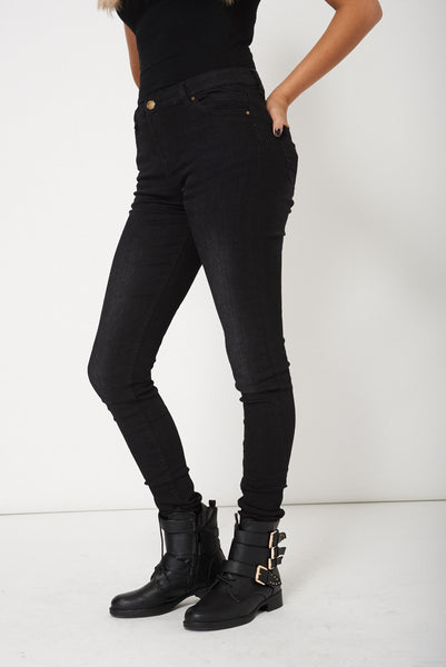 Stylish Black Skinny Jeans Ex-Branded Available In Plus Sizes