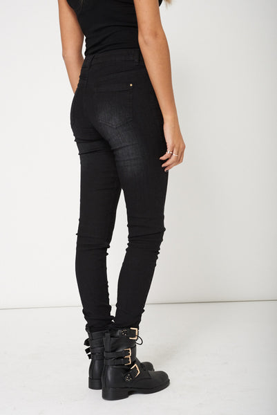 Stylish Black Skinny Jeans Ex-Branded Available In Plus Sizes