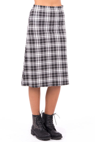 Tartan A-Line Skirt