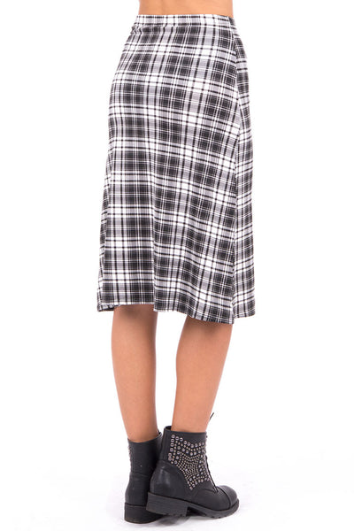 Tartan A-Line Skirt