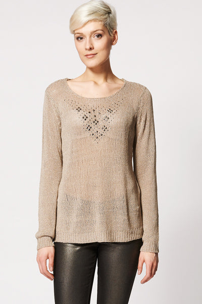 Loose Knit Studded Jumper