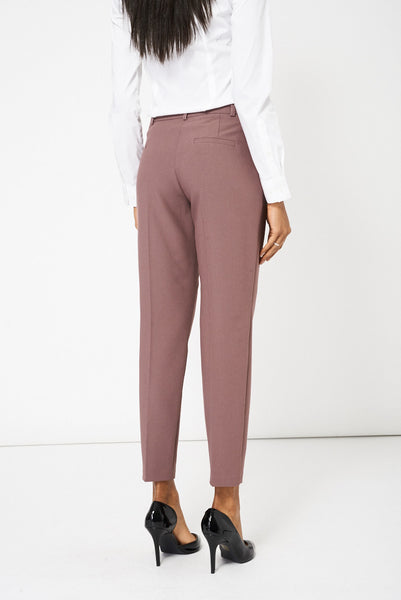 Purple Classic Fit Trousers Ex-Branded