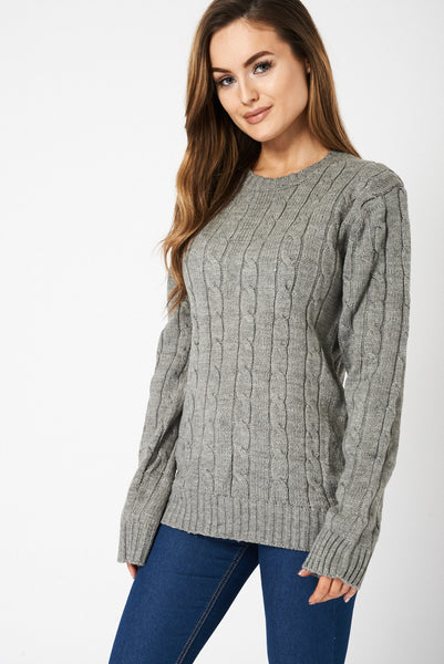 Grey Knitted Jumper