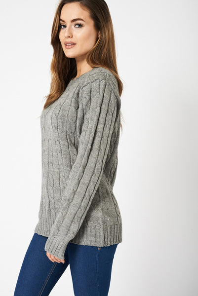 Grey Knitted Jumper