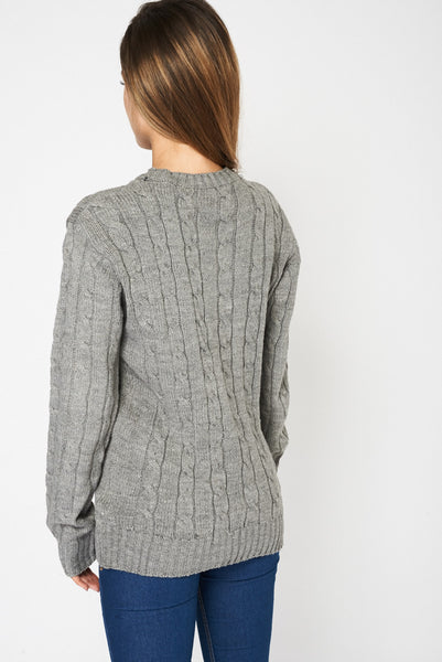 Grey Knitted Jumper