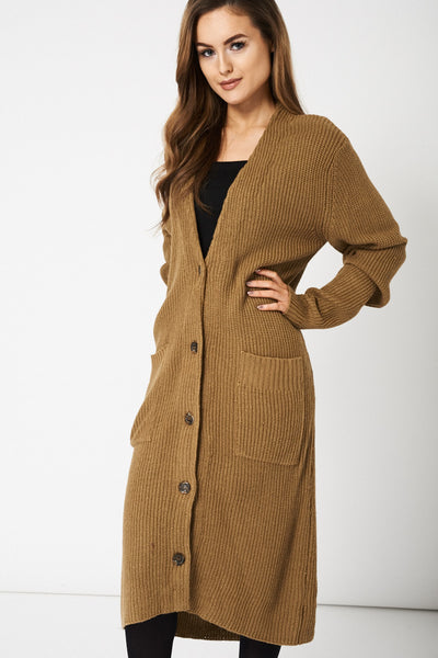 Brown Knitted Cardigan