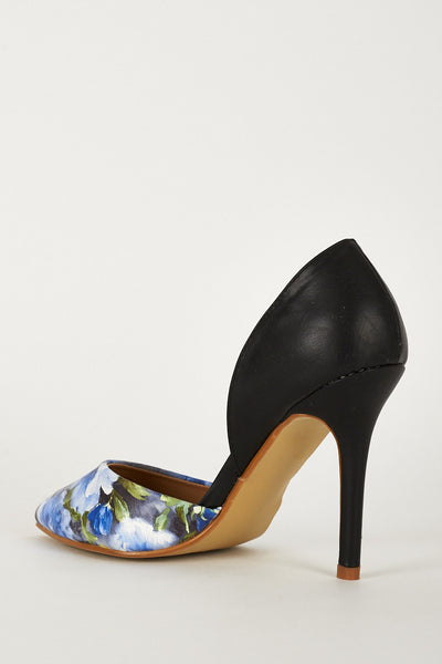 Smart Floral Pointy Toe Court Shoes