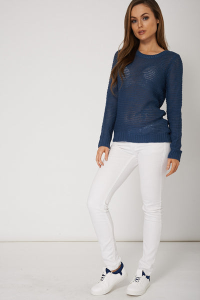 Loose Knit Ribbed Jumper Ex-Branded