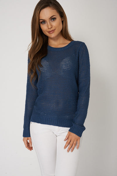 Loose Knit Ribbed Jumper Ex-Branded