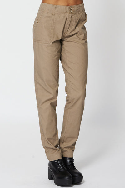 Mocha Combat Style Trousers Ex-Branded