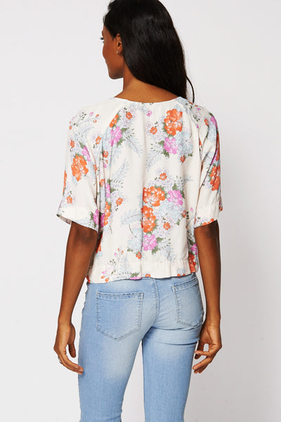 Box Style Floral Blouse