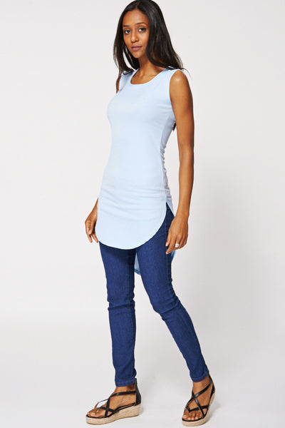 Blue Longline Top Limited Stock