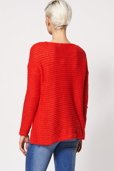 Loose Knit Hi Low Jumper