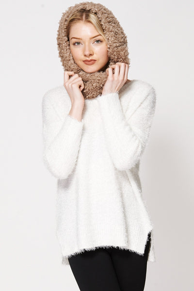 Warm Fluffy Infinity Snood Scarf