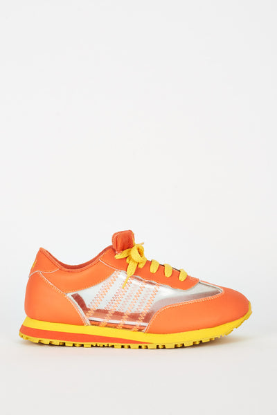 Orange Trainers With Perspex Details Ex-Branded