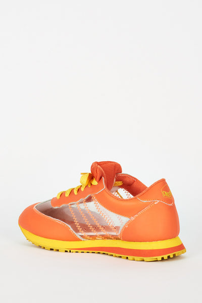 Orange Trainers With Perspex Details Ex-Branded