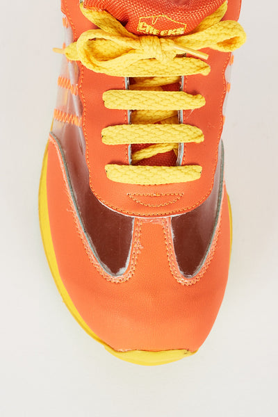 Orange Trainers With Perspex Details Ex-Branded