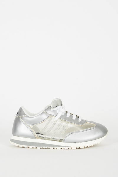 Silver Trainers With Perspex Details Ex-Branded