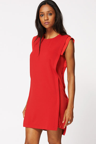 Red Straight Dress Limited Stock