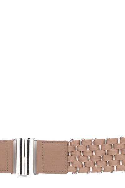 Beige Elastic Belt