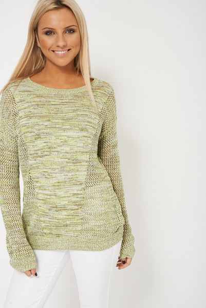 New Season Green Crochet Jumper For Ladies