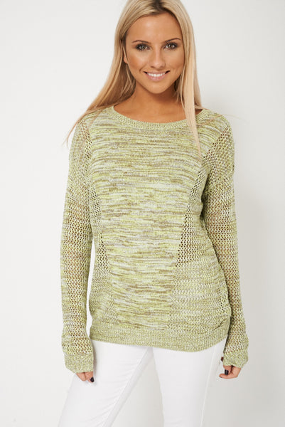 New Season Green Crochet Jumper For Ladies