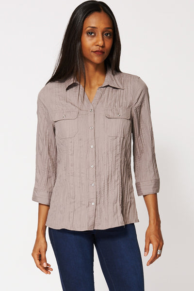 Ruffled Loose Fitted Shirt