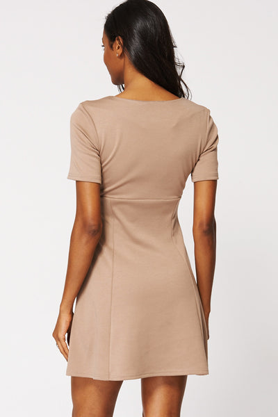 Mocha Skater Dress Ex-Branded