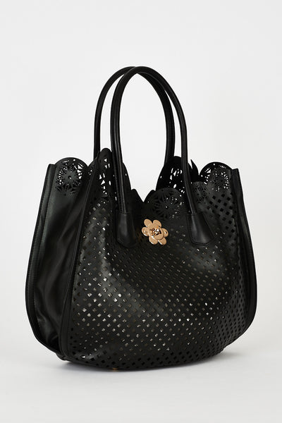 Black 2 in 1 Bag with Cut Out Detail