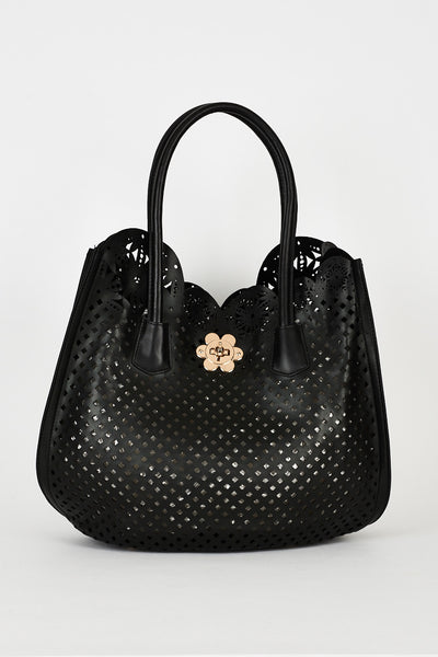 Black 2 in 1 Bag with Cut Out Detail