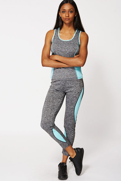 Grey and Green Keep Fit Trousers