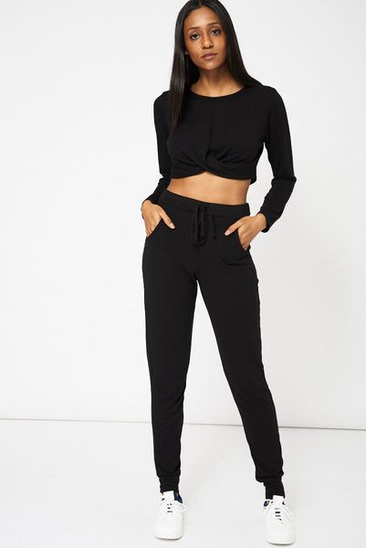 Black Relaxed Trousers Ex-Branded