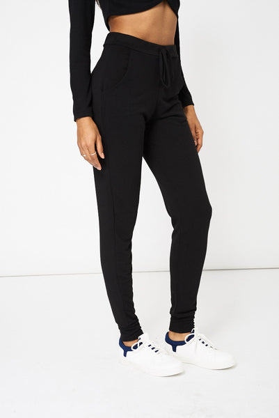 Black Relaxed Trousers Ex-Branded