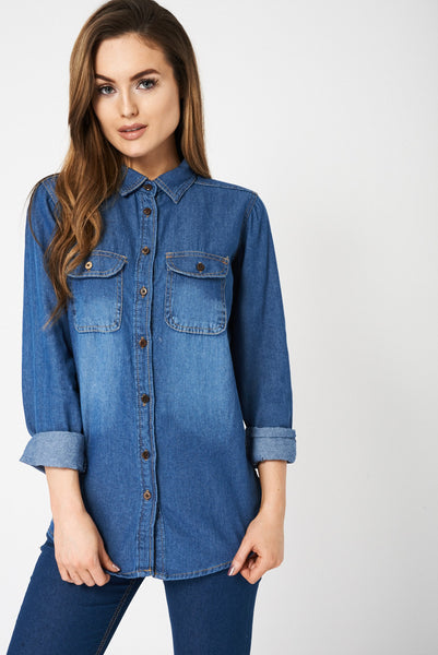 Blue Denim Shirt Ex-Branded