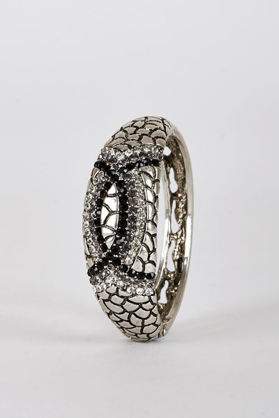 Diamante Hinged Bangle