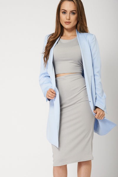 Classy Light Blue Blazer Jacket