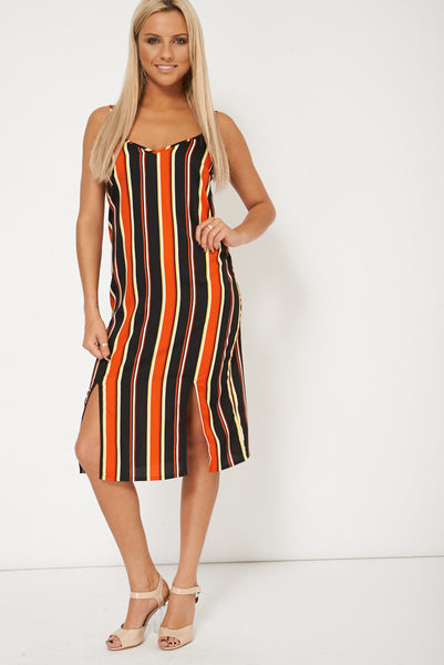 Striped Dress With Spaghetti Strap