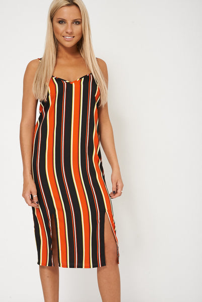 Striped Dress With Spaghetti Strap