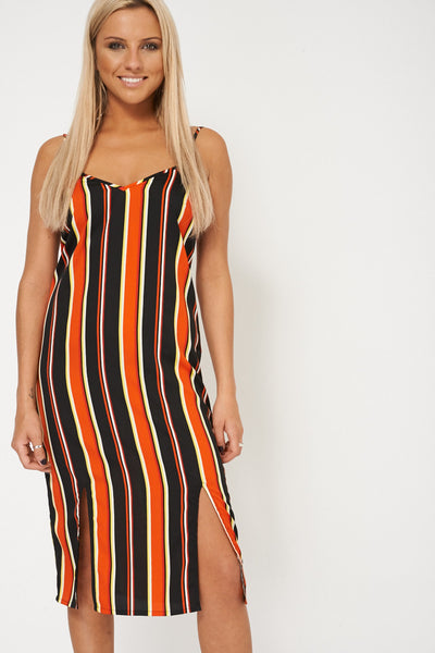 Striped Dress With Spaghetti Strap