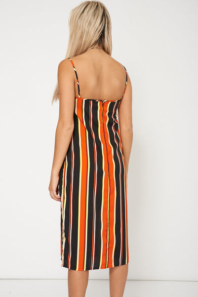 Striped Dress With Spaghetti Strap