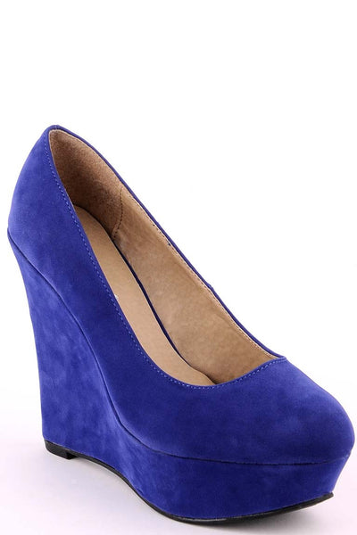 Suede Look Wedge Shoe