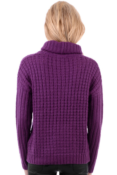 Chunky Roll Neck Knitted Jumper