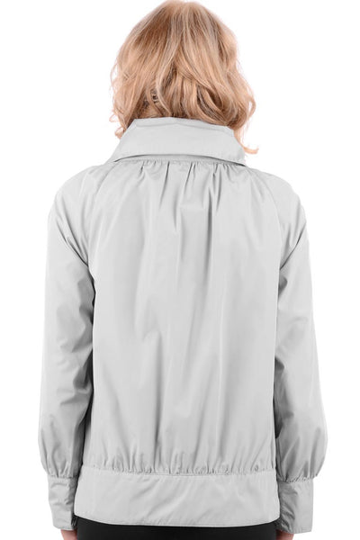 Short Length Jacket With Oversized Collar