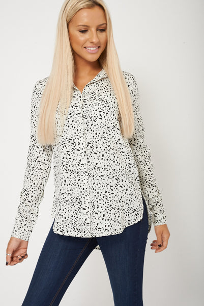 Chiffon Blouse With Abstract Print