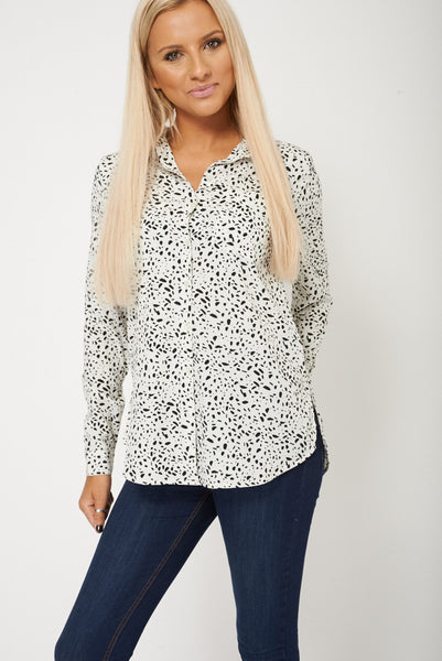 Chiffon Blouse With Abstract Print
