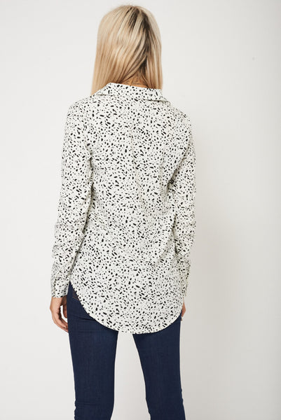 Chiffon Blouse With Abstract Print